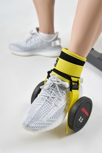 Adjustable Adjustable Feet Dumbbell Attachment,Feet Weight Lifting-Foot Weights for Exercise, Leg Extensions,Tibialis Trainer,Leg Lift Exercise Equipment - color: Style 1-Yellow 2pc