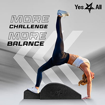 Yes4All Pilates Spine Corrector, Pilates Arc, 350lbs Foldable Pilates Massage Bed Barrel, Core Strengthening and Stretching