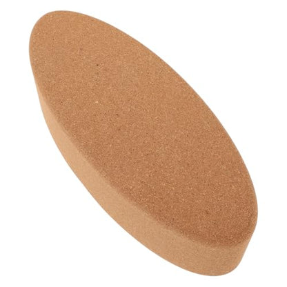 Cork Yoga Blocks Set, High-density Oval Shape Balance Blocks, Soft Natural Cork Material for Pilates, Stretching, and Home Workout Fitness Accessories for Men and Women