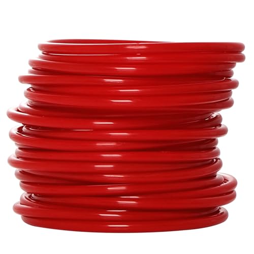 24 Pcs Plastic Ring Toss Game Carnival Rings Outdoor Toss Rings for Speed and Agility Practice Games, Bridal Shower Game, Game Booth