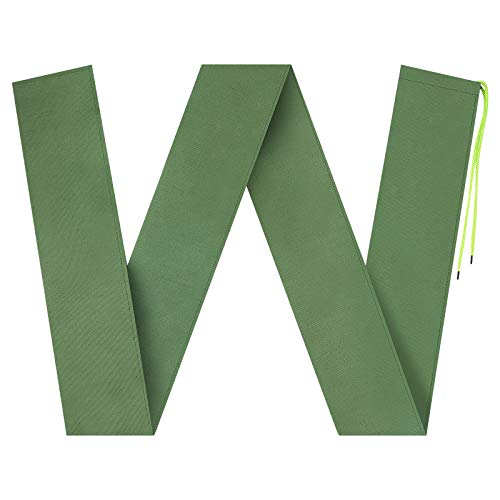 3 Pieces Flood Water Barrier Sandbags Long Canvas Bags Thickened Reusable Bags with Binding Elastic Band for Doors and Windows Waterproof Treatment in Rainy Season, Hurricanes (5 Feet)