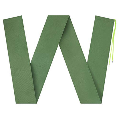 3 Pieces Flood Water Barrier Sandbags Long Canvas Bags Thickened Reusable Bags with Binding Elastic Band for Doors and Windows Waterproof Treatment in Rainy Season, Hurricanes (5 Feet)