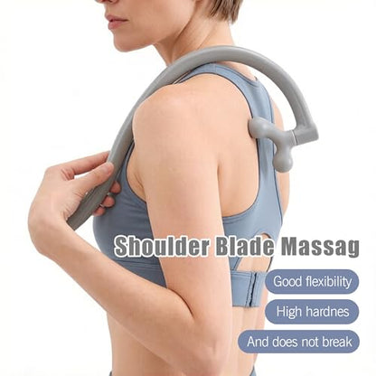 Portable Self Massage Tool - Portable Trigger Point Therapy for Back and Neck, 7.21 * 14in Lower Back Massager, Myofascial Release Tool & Deep Tissue Muscle Massage Stick, Shoulder Leg Feet-Sage Grey - color: Sage Grey