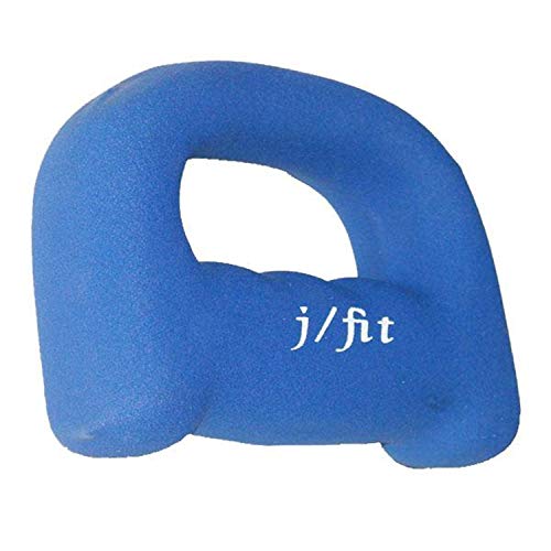 JFIT Neoprene D Grip Dumbbells - Single Weights 1LB-5LB - Premium Non-Slip, Hand Weights, Ergonomic Design