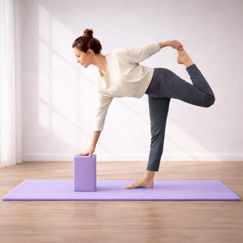 Yoga kit, 7-Piece Yoga Mat Set for Home Workouts, Thick Yoga Mat, Yoga Blocks, Strap, Yoga Towels & Carrying Bag, Exercise Mat with Yoga Equipment for Women & Men, Enhance Yoga Practice