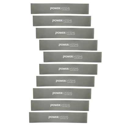 Power Systems Versa Loops Commercial Grade Resistance Bands 10 Pack Color Coded Exercise Loop Bands for Strength Training Physical Therapy Home Gym - style: Ultra Heavy