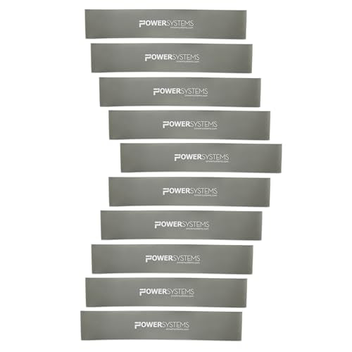 Power Systems Versa Loops Commercial Grade Resistance Bands 10 Pack Color Coded Exercise Loop Bands for Strength Training Physical Therapy Home Gym - style: Ultra Heavy
