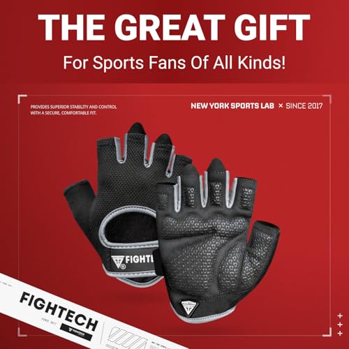 Workout Gloves for Men and Women, Fingerless Weight Lifting Gloves with Cushioned Palms, Gym Gloves for Exercise Fitness Training Climbing Cycling, Breathable and Lightweight - size: Large