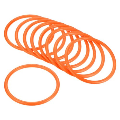 M METERXITY Carnival Toss Rings - Plastic Round Throw Hoops Apply to Parties/Interactive Games - color: Orange, size: 3.35"