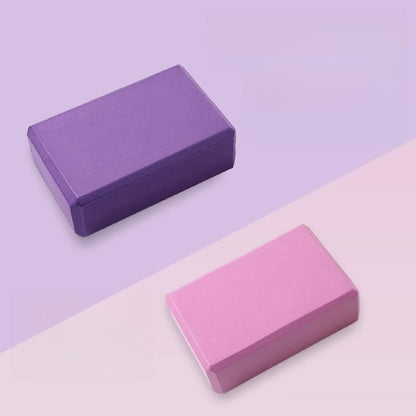 Non-Slip High-Density Yoga Foam Block – Balance & Support for Yoga, Pilates & Meditation - color: PURPLE