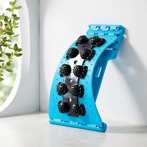 Back Stretcher Adjustable, 4 Level Support, Stretching Equipment with Smooth Comfort, Back Massager with Sturdy Build, Wellness Accessories, Alignment Aid for Women Home Yoga Massage 525g