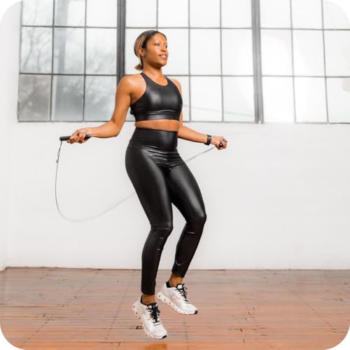 WeGym Smart Jump Rope with App Tracking, LED Display and Jump Counter - color: Black