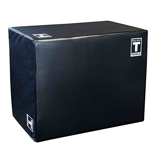 Body-Solid 3-Way Plyometric Box Set - Exercise, Jump, and Step Up Boxes for Training, Gym, Fitness, and Home Workouts - Foam, Adjustable, Soft, and Durable Plyo Boxes (20, 24, 30 Inch)