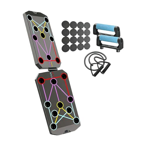 Multifunction Foldable Push Up Boards Portable Push Up Boards Fitness Equipment for Strength Training and Muscle Building Foldable Pushup Board - color: A