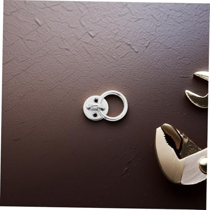 GALPADA Suspension Trainer Straps Ceiling Hooks Ground Anchor Resistance Bands Wall Anchor Wall Anchors for Resistance Bands Ceiling Hammock Silver Stainless