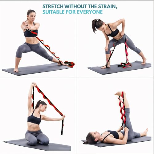 Stretching Straps for Flexibility, Balance, and Leg Stretching – Multiple Styles for Yoga, Ballet, Dance, Gymnastics & Physical Therapy