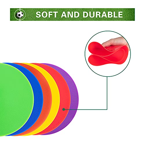 Poly Spots Spot Markers 4.72 Inch & 9 Inch Multicolor Floor Dots - style: 9inch 24pcs