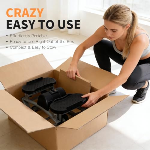 Rock Stair Steppers for Exercise at Home Aerobic Step Platform Side to Side Rocking Fitness Machines Steper up Box for Workout Mini Portable Gym Rocker Escalones para Hacer Ejercicio