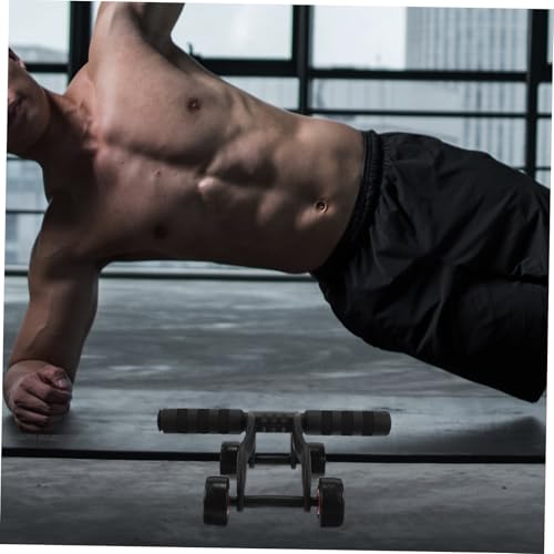 GANAZONO Ab Roller Wheel for Abs Workout Portable Fitness Equipment with Anti-skid Handle Supports up for Home Exercise Suitable for Men and Women