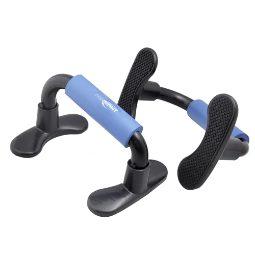 Push Up Handles with Non-Slip Foam Grips - Portable, Durable, Lightweight Push-Up Bars for Home Gym, Strength Training, Core Exercises, Dips, V-Sits, Shoulders & Back Workout