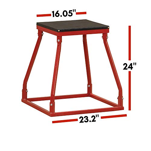 Body-Solid Tools Steel Frame Plyo Box - Ideal for Plyometric Jump Box Workouts, Step Up Exercises - Essential Equipment for Home Gym