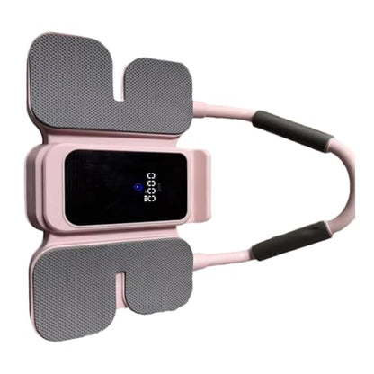 kowaku Abdominal Wheel with Phone Holder Practical Unisex Fitness Equipment Multifunctional Beginners Home Abdominal Muscle Training - color: Pink