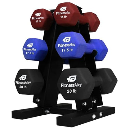 Dumbbells Storage Rack Neoprene Dumbbells Weight Rack - 2.0MM Thickness Weight Organizer Stand for Home Gym - Easy Assembly