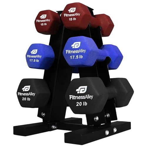 Dumbbells Storage Rack Neoprene Dumbbells Weight Rack - 2.0MM Thickness Weight Organizer Stand for Home Gym - Easy Assembly