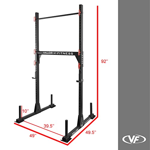 Valor Fitness BD-21 Yoke Rack Strongman Equipment J Hooks Squat Rack and Bench Press Pull Up Bar Optional Safety Spotter Arms - style: BD-21 Yoke