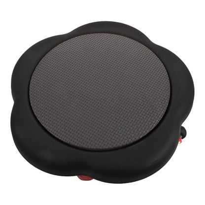 Holibanna Five-wheel Abdominal Exercise Slider Discs Core Workout Training Machine for Home Fitness with Dual-sided Gliding Design and Black Flower Shape for Abdominal Muscle Strengthening