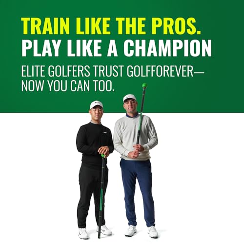GolfForever Swing Trainer – Golf Fitness & Training System for Strength, Flexibility & Swing Power – Includes Membership & Premium Training Bar for Golf-Specific Workouts - size: 12-Month Membership