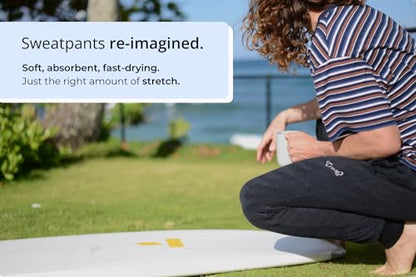 Pureboo Cruze Towel Pants for Swimmers, Surfing, SUP, and Watersports - Soft, Absorbent, Quick Drying Material