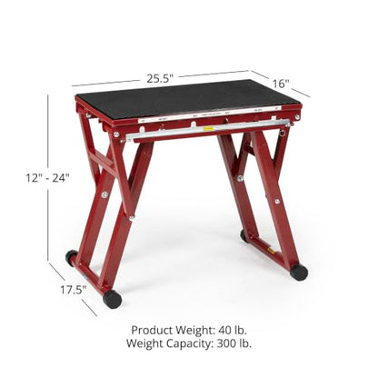 Titan Fitness Adjustable Steel Plyometric Box, 12", 16", 20" & 24" Height Settings, Heavy-Duty Plyo Jump Box for Box Jumps, Step-Ups, Agility, Conditioning & Home Gym Training