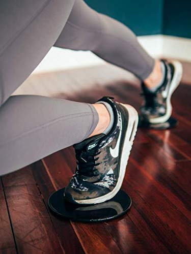 Elite Exercise Sliders - Dual Sided Use for Carpet and Hardwood Floors, Ideal for Legs and Butt Workouts, Portable with Carry Case for Easy Travel
