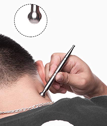 Acupuncture Pen-TMJ Massager Deep Tissue Massage Tool-Trigger Point Massage Relief Pain Therapy Tools Full Body Relaxing Trigger Self-Massage Acupressure Bar (A) - style: A