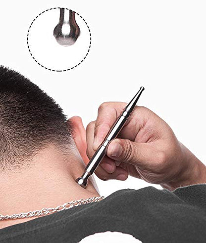 Acupuncture Pen-TMJ Massager Deep Tissue Massage Tool-Trigger Point Massage Relief Pain Therapy Tools Full Body Relaxing Trigger Self-Massage Acupressure Bar (A) - style: A