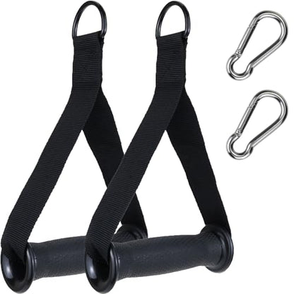 Exercise Handles for Resistance Bands & Cable Machines – Heavy-Duty Non-Slip Padded Grips for Strength Training, Home Gym, and Rehabilitation