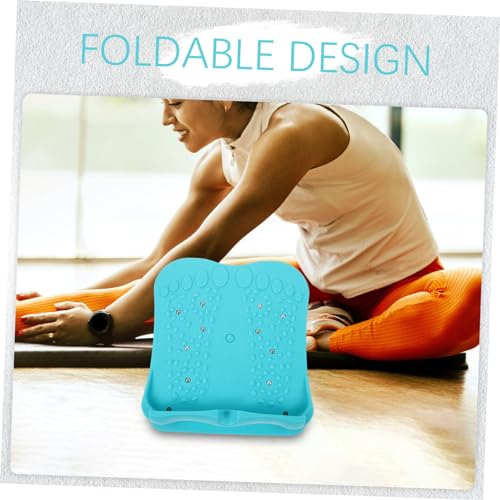 Folding Fitness Pedal with Resistance Stretch Standing Board for Rehabilitation and Acupoint Massage Portable to Weight Capacity for Home