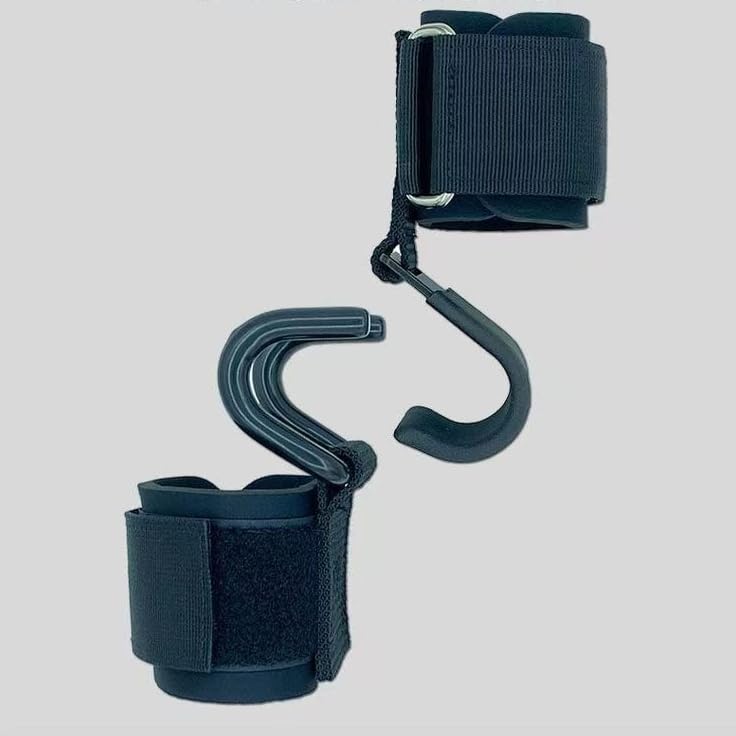 2pcs Pull Up Wrist Wraps, Lifting Grips Assist Straps - Adjustable Hook Support for Workout, One Size Fits Most