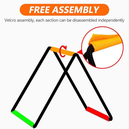Footwork Ladder, Soccer Equipment for Training, Agility Ladder Speed Training Equipment, Foldable Instant Set-up, for Kids Athletes Indoor Outdoor Sports(6 Grids) - size: 6 Grids