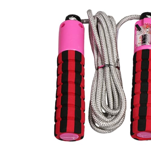 Ciieeo Automatic Counting Jump Rope with Digital Counter, Foam Handle Skipping Rope for Workout and Fitness Training, Adjustable Length for Gym Exercise and Cardio Random Color