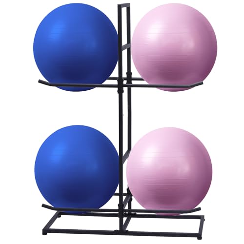 Medicine Ball Rack, Stabilising Ball Rack, Yoga Ball Holder Exercise Ball Holder Equipment Storage Rack for ommercial Gym, Studios, Home Gyms
