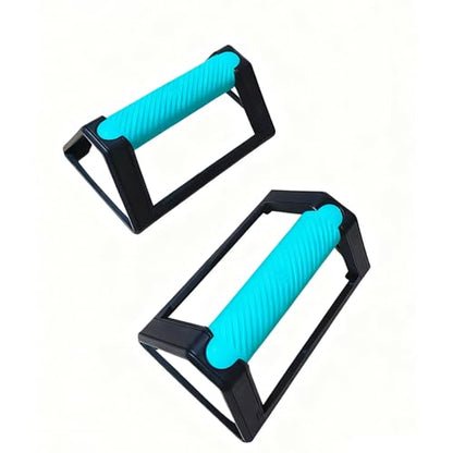 Push Up Bars for Home Workout, Triangular Stable Support with Wrist Protection & Anti-Slip Base, Strength Training Handles for Men and Women, Pushup Stands for Chest Arm Exercise -1 Pair