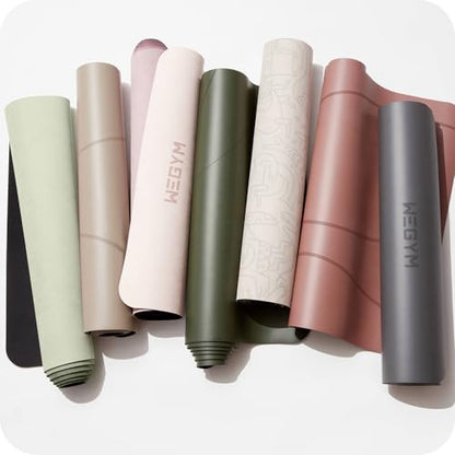 WeGym Yoga Mat, 4mm Cushioned Exercise Mat for Yoga, Pilates, Home Workouts - Anti Slip Polyurethane Suede Yoga Mat with Carrying Strap - color: Rose Pink, style: Polyurethane