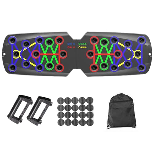 Multifunctional Push Up Boards Press Board Equipment Pushup Stands Push Boards Exercise with Resistance Band Multifunctional Fitness - color: J
