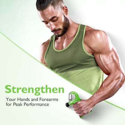 FitBeast Grip Strengthener Forearm Strengthener, Adjustable Hand Grip for Strength Training & Rehabilitation, 10-132 lbs Resistance, Ideal for Athletes and Physical Therapy - color: Light Green