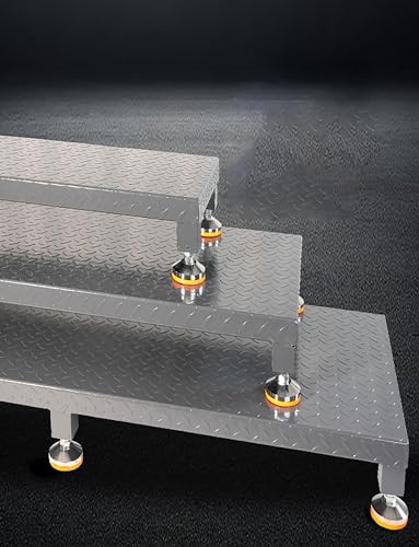 Industrial 15cm Step Platform - Slip-Resistant Grey Work Pedestal for CNC Machines & Outdoor Use on Deck/Shed/Patio(130x48x15cm) - size: 51.2" x 18.9" x 5.9"