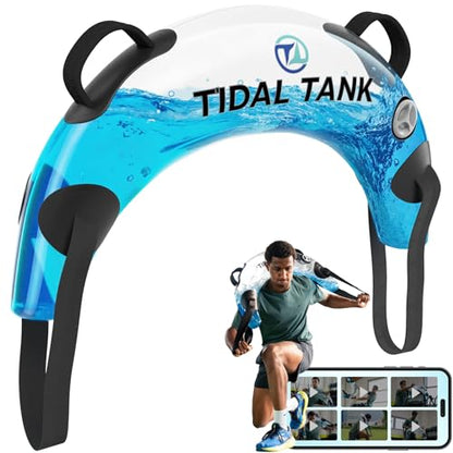 Tidal Tank Tube - The Original Aqua Bag - Water Weight Bag up to 79 lbs - Adjustable Workout Sand Bags Weights Alternative - Portable Sandbag Fitness Equipment Set, Home Exercise Gym - Including App - color: Bulgarian