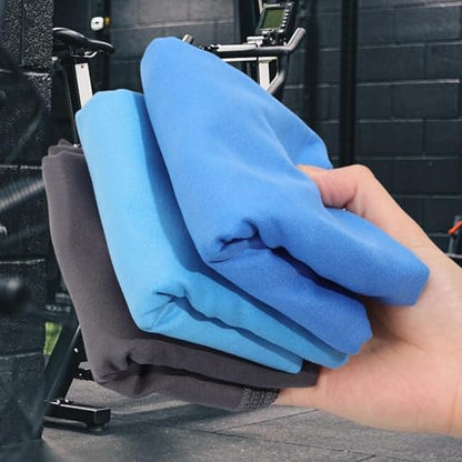 80 * 40cm Microfiber Sports Quick Dry Towel Men's Women's Super Soft Fitness Swimming Sweat Absorbent Sports Towel (Light Blue) - color: Light Blue