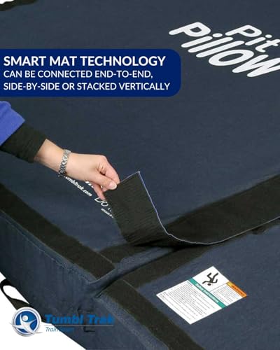 Tumbl Trak Pit Pillow Soft Mat w/Denim Cover - style: 5FT x 6FT x 6IN